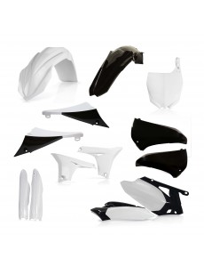 KIT PLÁSTICOS COMPLETO ACERBIS YAMAHA YZ-F 450 2010 - 2013 BRANCO E PRETO II